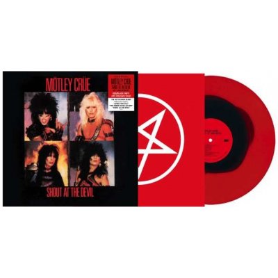 Mötley Crüe ♫ Shout At The Devil / 40th Anniversary Limited Edition / Red - Black Marbled Vinyl [LP] vinyl