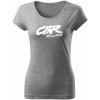 T-ričko CBR racing dámske tričko Farba trička: Tmavosivá, Farba potlače: Biela, Veľkosť: XS