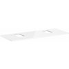 Hansgrohe Xelu Q doska na skrinku 136x55 cm biela 54125050