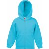 Fruit of the Loom Mikina Classic Kids Jackets kapucí na zip, dětská COT162045162a6-azure blue 140 Modrá azurově