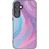 Picasee silikónový čierny obal pre Samsung Galaxy A55 5G A556B - Pink liquid