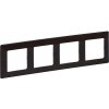 Legrand VALENA LIFE rám 4x (754174) drevo tmavé