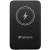 Verbatim, power banka s bezdrôtovým nabíjaním, 5V, nabíjanie telefónu, 32245, 10 000mAh, magnetické pripevnenie, čierna
