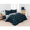 Matějovský Obliečka Kvalitná luxusná posteľná bielizeň - Stars Cotton deluxe 1x 140/200, 1x 70/90 140x200+70x90 geometria sivá