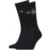 CALVIN KLEIN - CK jeans rib black pánske ponožky s logom -UNI