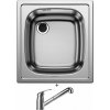 Blanco TOP EE 4 x 4 nerez prírodný lesk 501065 + Blanco DARAS-S chróm 517731