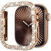 Glitter diamond bumper kryt pre Apple Watch 10 (42 mm) Farva: Ružovo zlatá