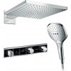 Hansgrohe RainSelect SET, čierna - chróm