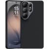 Magnetický kryt s kovovým rámikom Benks Armor Air Kevlar 600D pre Samsung Galaxy S26 Ultra - čierny