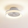Stropný ventilátor Lindby LED Mace, biely, tichý, CCT - 10022137