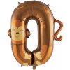 Balón narodeninový - číslo 0 zvieratko 100 cm