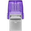 Kingston DataTraveler MicroDuo 3C Gen3 256 GB strieborná / Flash Disk / USB 3.2 Gen 1 - (USB-A amp; C 3.0) (DTDUO3CG3/256GB)