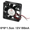 Ventilátor 6*6*1,5cm 12V 150mA, tichý