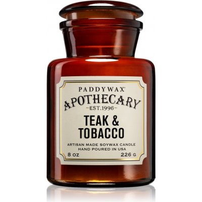 Paddywax Apothecary Teak & Tabacco vonná sviečka 226 g