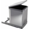Vstavaný odpadkový kôš Elletipi TOWER - výsuvný, automatické veko, 17 L, PAI609/1 (PAI609/1)