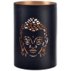 InDecor Kovový svietnik Buddha čierna, 12 x 18 cm18 cm