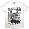Tričko The Beatles - 1964, Unisex,Biela,XL