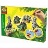 SES Creative Sádrový trojkomplet dinosaury