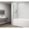 POLYSAN - FISA vaňová zástena 600x1500, chrom, číre sklo FS1062-C
