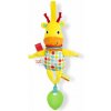 Bright Starts hračka s melódiou na C krúžku Pull Play & Boogie žirafa 14x6x40 žltá