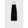 Bavlnený šál Tommy Hilfiger čierna farba, jednofarebný AM0AM10372.9BYY