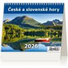Helma Stolový kalendár riadkový 17,1x13,9 cm - MiniMax České a slovenské hory 2026, TIP
