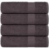 Osušky, 4 ks, antracitová, 70x140 cm, bavlna 100 %