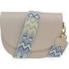 NovaKabelka.sk Ramona Beige s prídavným popruhom III kožená talianska crossbody kabelka béžová
