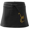 Volejbal zlatá - Športová sukne - two in one - XL ( Čierna )