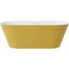 Besco DEEVA GLAM Zlatá voľne stojaca akrylátová vaňa s prepadom 150 x 75 cm, #WWA-150DGZM