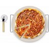 Keramický kameň na pizzu s príslušenstvom CZIS BEŽOVÝ 33 cm
