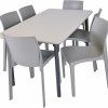 ROJAPLAST Set záhradného nábytku ITALIA DINING záhradný stôl 1 + 6 záhradných stoličiek EMMA