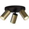 ACB P3951280O Stropné svietidlo MODRIAN LED GU10 3x8W, IP20, čierna/zlatá
