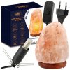 Soľná lampa 2-3 kg Ionizátor Himalájska nočná soľ do kancelárie Hotový set