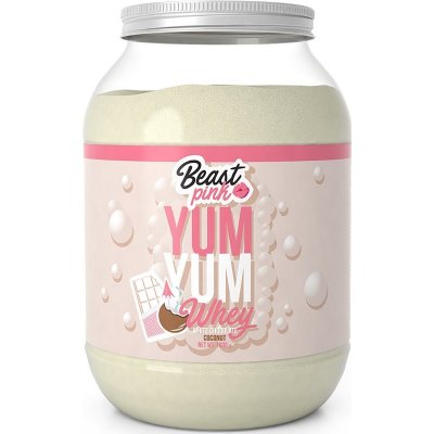 BeastPink Yum Yum Whey srvátkový proteín pre ženy príchuť White Chocolate Coconut 1000 g