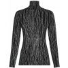 Dámske funkčné tričko s dlhým rukávom Icebreaker Women's Merino 260 Vertex LS Half Zip Delta AOP čierna,biela M