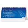 Plánovací kalendář modrý 2027 - stolní kalendář - autor neuvedený