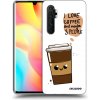 Picasee silikónový prehľadný obal pre Xiaomi Mi Note 10 Lite - Cute coffee
