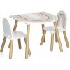 SÚPRAVA NÁBYTKU PRE DETI STOLÍK + 2 STOLIČKY MDF DETSKÝ NÁBYTOK KOMPLET