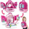 Domček pre bábiky Toaletný stolík v kufríku Ruksak Set 3v1 Príslušenstvo Bižutéria