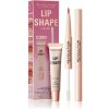 Makeup Revolution Lip Shape Kit Pink Nude kontúrovacia ceruzka na pery 2 v 1 0,2g+1,5 ml + Pink Nude žiarivý lesk na pery 9 ml