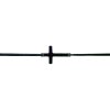 Šnúrkový minimalistický Glosery náramok s krížikom, chirurgická oceľ, šnúrka 0,8mm Obvod zápästia: S 16-17 cm, Šnúrka: čierna, Prvky: strieborné