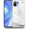 Picasee silikónový čierny obal pre Xiaomi Mi 11 - White marble