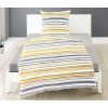 Bierbaum obliečka bavlnený satén 3327 Stripe Yellow 140x200/70x90 cm