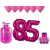 HeliumKing Hélium párty set na 85. narodeniny s ružovými balónmi