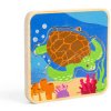 Bigjigs Toys Puzzle životného cyklu korytnačky