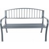 Bauerkraft G-823 Záhradná lavička s operadlom, kovová, 125 cm, grafitová