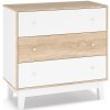 Casarredo Komoda 3S PATRICIA bílá/dub sonoma
