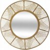 ZRKADLO s bambusovým rámom, DEKORATÍVNE VEĽKÉ Ø 89 cm