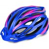 Relax Cyklistické prilby R2 ARROW modrá / růžová Veľkosť helmy: 56-58